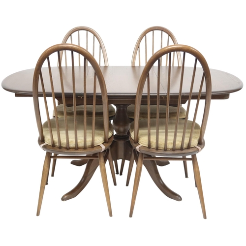 21 - A 20TH CENTURY ERCOL ELM AND BEECH 