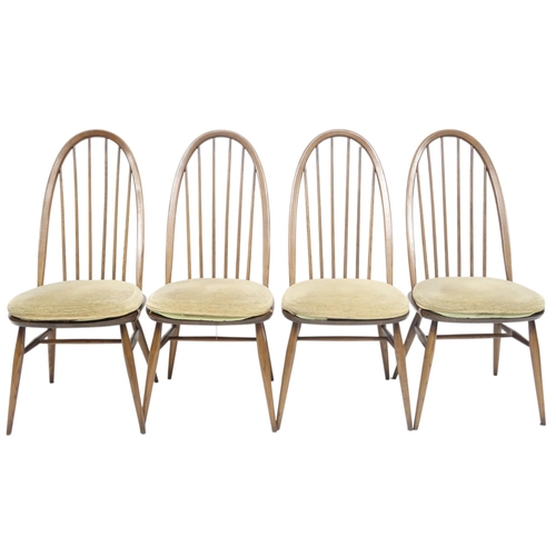21 - A 20TH CENTURY ERCOL ELM AND BEECH 