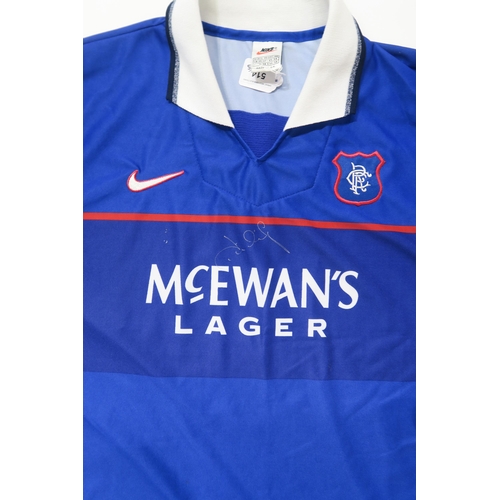 514 - Glasgow Rangers F.C.Two 1997-99 home shirts, one numbered Hendry 35, size XL; the other numbered 11 ... 