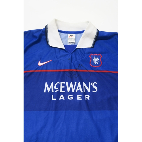 514 - Glasgow Rangers F.C.Two 1997-99 home shirts, one numbered Hendry 35, size XL; the other numbered 11 ... 