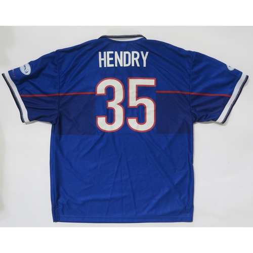 514 - Glasgow Rangers F.C.Two 1997-99 home shirts, one numbered Hendry 35, size XL; the other numbered 11 ... 