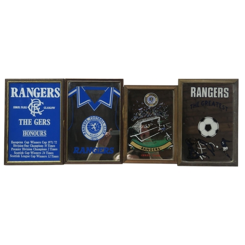 Stampa A3 Con Cornice Glasgow Rangers Campioni Di Scozia | Regalo Tifosi Con Autografi Stampati | HWC Trading