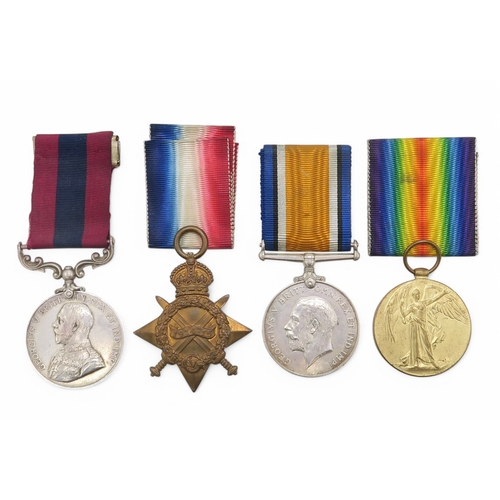 2450 - A WW1 DISTINGUISHED CONDUCT MEDAL GROUP OF FOURAwarded to 2602 Sergeant Thomas Baker, Royal Scots; c... 