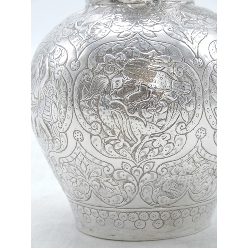2311 - A GEORGIAN SILVER JUGAssay master Igor Blomberg (Yegor Blümberg), 84 standard, Tiflis 1858, of balus... 