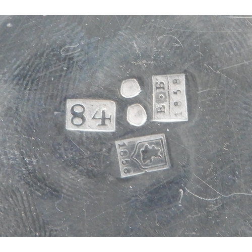 2311 - A GEORGIAN SILVER JUGAssay master Igor Blomberg (Yegor Blümberg), 84 standard, Tiflis 1858, of balus... 