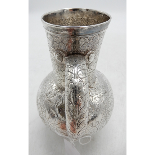 2311 - A GEORGIAN SILVER JUGAssay master Igor Blomberg (Yegor Blümberg), 84 standard, Tiflis 1858, of balus... 