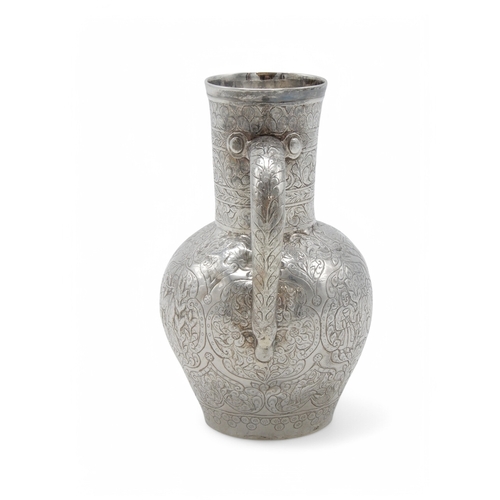 2311 - A GEORGIAN SILVER JUGAssay master Igor Blomberg (Yegor Blümberg), 84 standard, Tiflis 1858, of balus... 