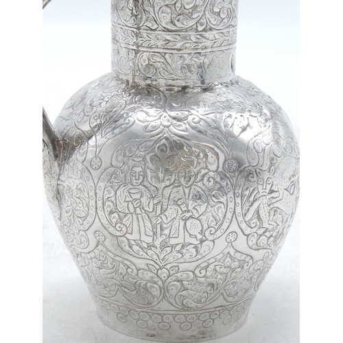 2311 - A GEORGIAN SILVER JUGAssay master Igor Blomberg (Yegor Blümberg), 84 standard, Tiflis 1858, of balus... 