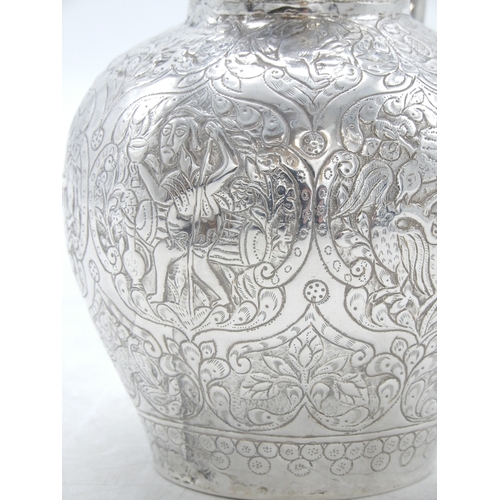 2311 - A GEORGIAN SILVER JUGAssay master Igor Blomberg (Yegor Blümberg), 84 standard, Tiflis 1858, of balus... 