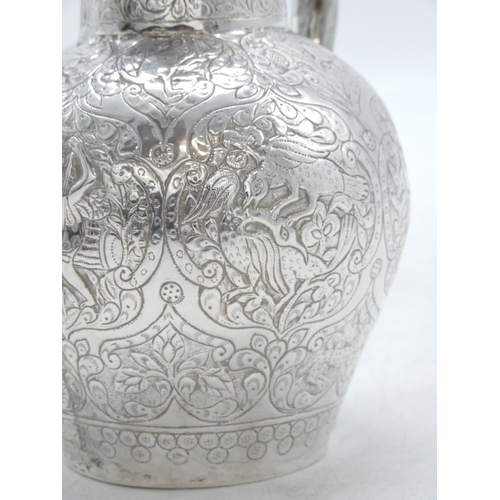 2311 - A GEORGIAN SILVER JUGAssay master Igor Blomberg (Yegor Blümberg), 84 standard, Tiflis 1858, of balus... 