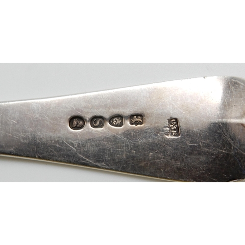 268 - A collection of silver flatware including a pair of Hanoverian pattern tablespoons, by Josiah Willia... 