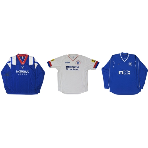 538 - Glasgow Rangers F.C.A Tennents Scottish Cup Final 2002-2003 third shirt by Diadora, numbered 