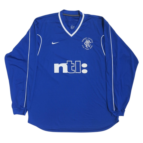 538 - Glasgow Rangers F.C.A Tennents Scottish Cup Final 2002-2003 third shirt by Diadora, numbered 