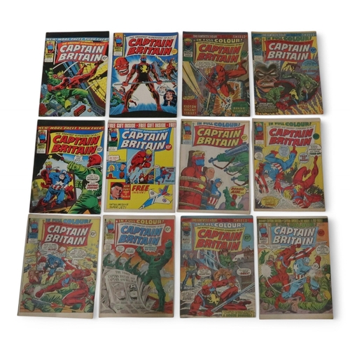 212 - Marvel UK; Captain Britain 1-11, 13-20, 22-39 (no free gifts)