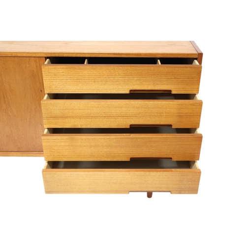 2084 - A MID 20TH CENTURY SWEDISH TEAK TROEDS 