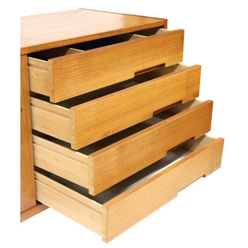 2084 - A MID 20TH CENTURY SWEDISH TEAK TROEDS 