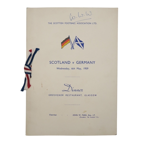 545 - W.W. Waters, Chairman of St. Mirren F.C. 1944-47A collection of club dinner menus and invitations, i... 