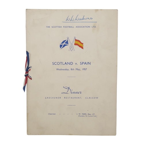 545 - W.W. Waters, Chairman of St. Mirren F.C. 1944-47A collection of club dinner menus and invitations, i... 