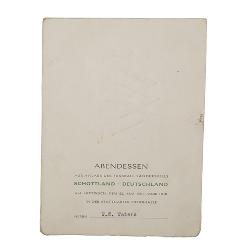 545 - W.W. Waters, Chairman of St. Mirren F.C. 1944-47A collection of club dinner menus and invitations, i... 