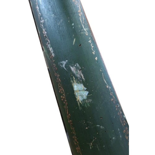 551 - A HARP BY JOSEPH GEORGE MORLEYfeaturing delicate shamrock motifs on a green ground. The maker's pain... 