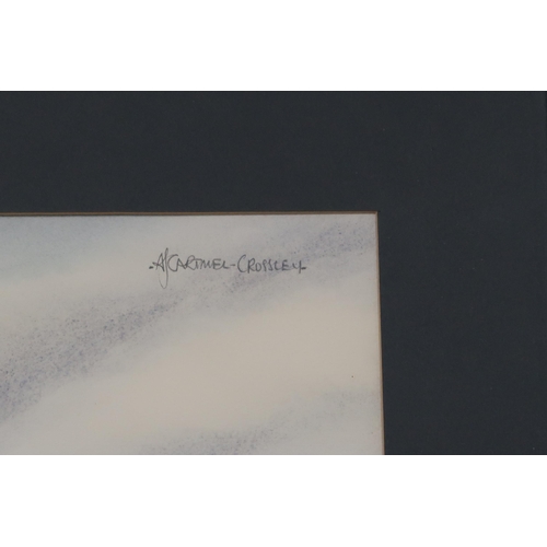 991 - JOHN CARTMEL CROSSLEY (BRITISH 20th CENTURY) LANDSCAPE Watercolour, signed upper right, 32.5 x 47cm ... 