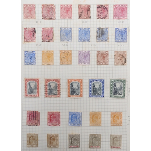 7035 - BAHAMAS a collection on sheets to include sg2 1d 4 margins mint, 1862 4d used, various 1863-1867 1d ... 
