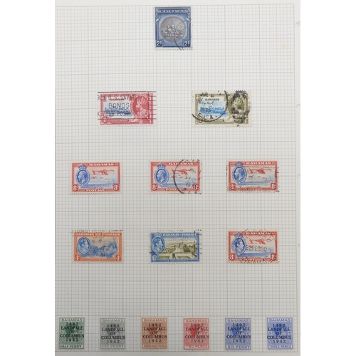 7035 - BAHAMAS a collection on sheets to include sg2 1d 4 margins mint, 1862 4d used, various 1863-1867 1d ... 