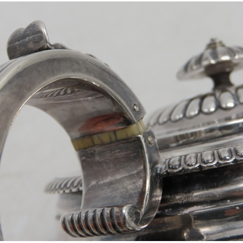2339 - PAUL STORR;A George III silver coffee pot, London 1811, of squat baluster form, with an egg and dart... 