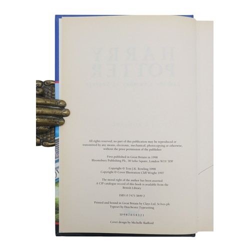 2507 - ROWLING (J.K.) HARRY POTTER AND THE CHAMBER OF SECRETSBloomsbury, London, 1998, first edition, first... 