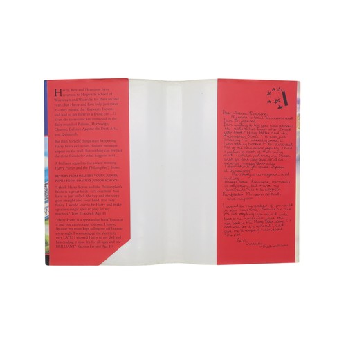 2507 - ROWLING (J.K.) HARRY POTTER AND THE CHAMBER OF SECRETSBloomsbury, London, 1998, first edition, first... 