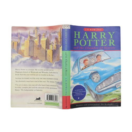 2507 - ROWLING (J.K.) HARRY POTTER AND THE CHAMBER OF SECRETSBloomsbury, London, 1998, first edition, first... 