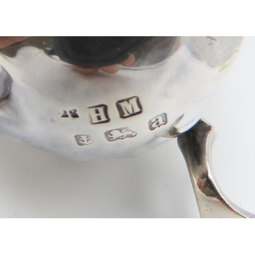 279 - A bachelor's silver tea service, by Henry Matthews, Birmingham 1900, of faceted form, with an ebonis... 