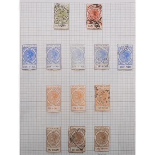 SOUTH AUSTRALIA a collection on sheets of later larger postage stamps ...
