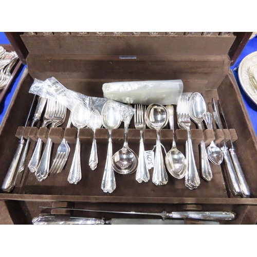 309A - A canteen of EPNS cutlery by Roberts & Belk,&nbsp; retailed by Jamieson & Carry, Aberdeen, 5... 