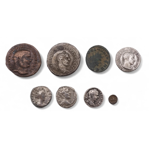344 - Roman Empire a lot comprising various denarius and tetradrachm Roman coins with examples from Galeri... 