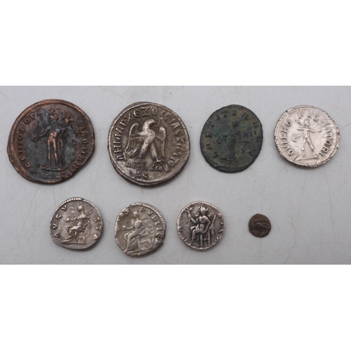344 - Roman Empire a lot comprising various denarius and tetradrachm Roman coins with examples from Galeri... 