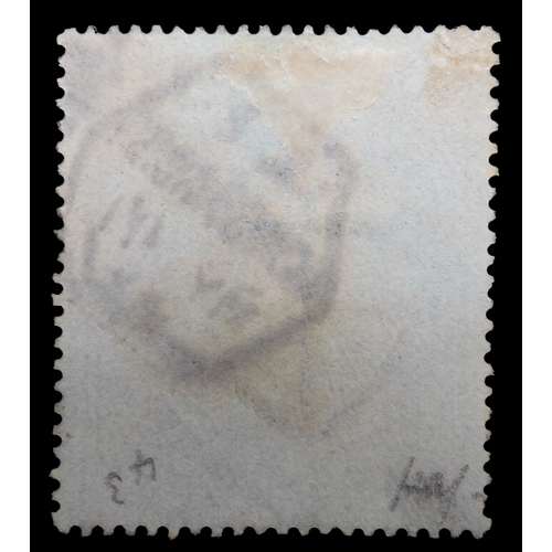 7013 - GREAT BRITAIN sg130 5/- rose plate 4 on blued paper a well centred copy  fine used