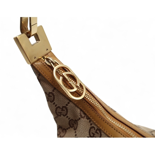 6119 - Gucci - A leather cross body bag, a leather shoulder bag with stitched logo to front, a canvas body ... 