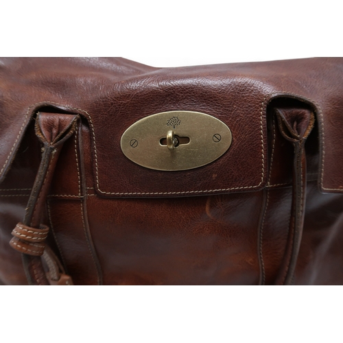 6120 - Mulberry - A tan leather Bayswater handbag, with brushed gold-tone hardware, with rolled leather han... 