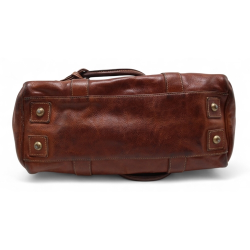 6120 - Mulberry - A tan leather Bayswater handbag, with brushed gold-tone hardware, with rolled leather han... 