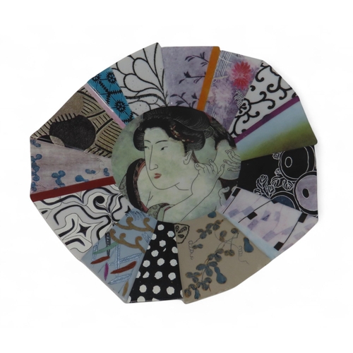 Fabienne jouvin　長方形皿　貴重 Three Fabienne Jouvin rectangular dishes depicting Emperor Pu Yi