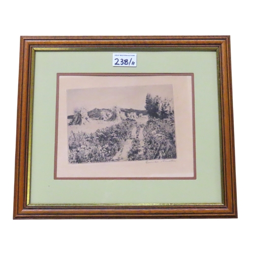 GEORGE HOUSTON RSW RI RSA (SCOTTISH 1869-1947) ETCHINGS OF AYRSHIRE Ten ...