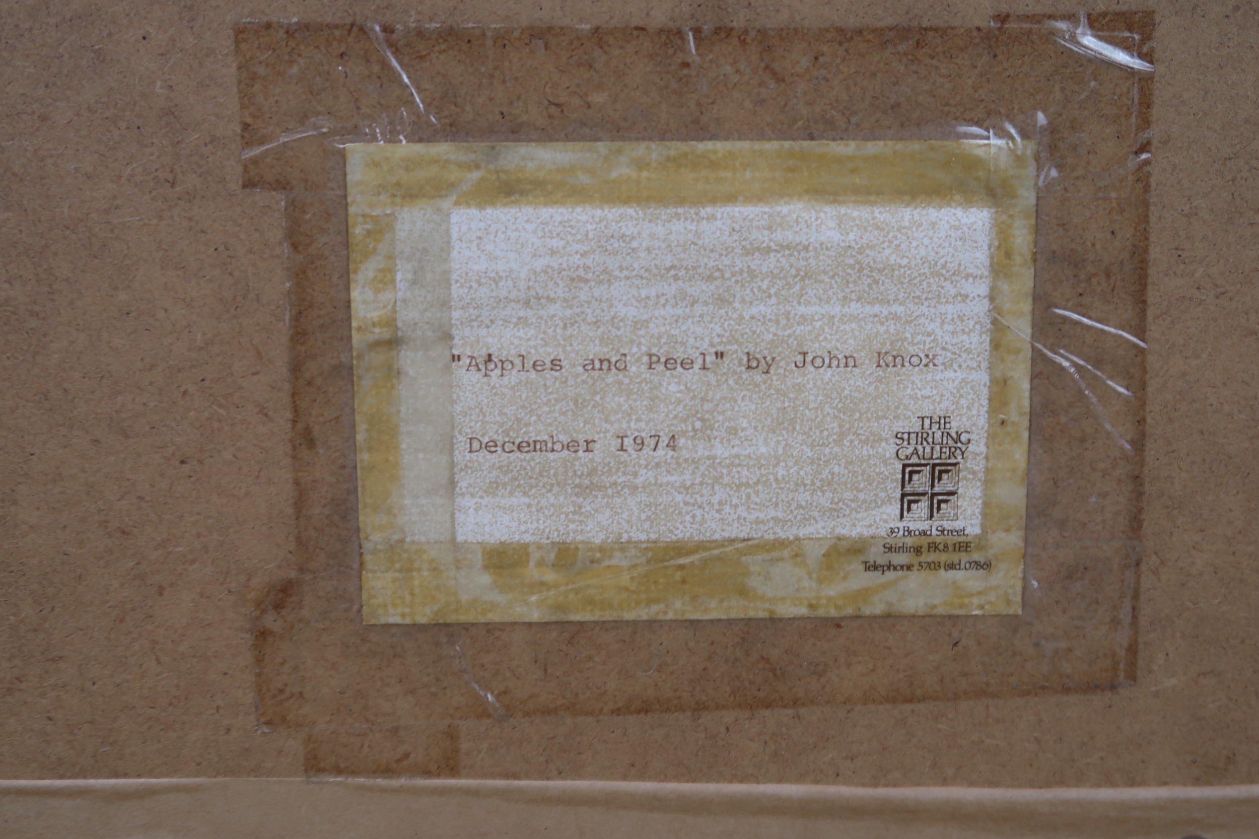 JACK KNOX RSA RSW RGI (SCOTTISH 1936-2015)APPLES AND PEEL (1974)Pencil ...