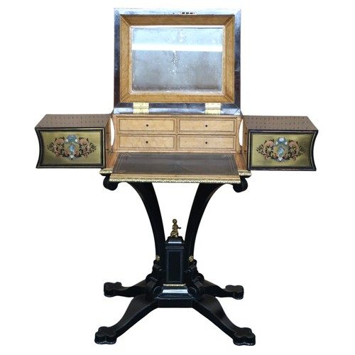2000 - A LOUIS PHILIPPE ORMOLU MOUNTED PEWTER INLAID ROSEWOOD BOULLE LADIES WRITING DESKcirca 1840, mounts ... 