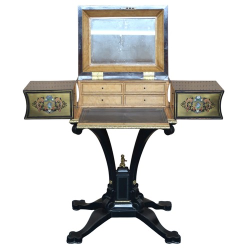 2000 - A LOUIS PHILIPPE ORMOLU MOUNTED PEWTER INLAID ROSEWOOD BOULLE LADIES WRITING DESKcirca 1840, mounts ... 