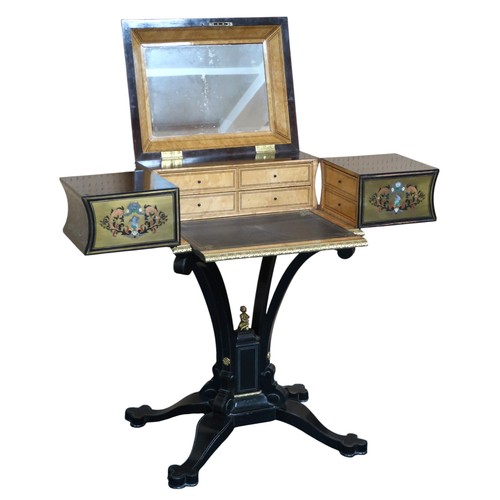 2000 - A LOUIS PHILIPPE ORMOLU MOUNTED PEWTER INLAID ROSEWOOD BOULLE LADIES WRITING DESKcirca 1840, mounts ... 