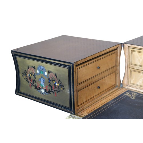 2000 - A LOUIS PHILIPPE ORMOLU MOUNTED PEWTER INLAID ROSEWOOD BOULLE LADIES WRITING DESKcirca 1840, mounts ... 