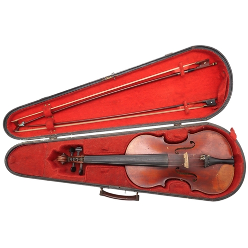 2603 - A VIOLIN OF THE FRENCH SCHOOL, c. 1900Labelled copie de J B Vuillaume rue Croix des petits champs Pa... 