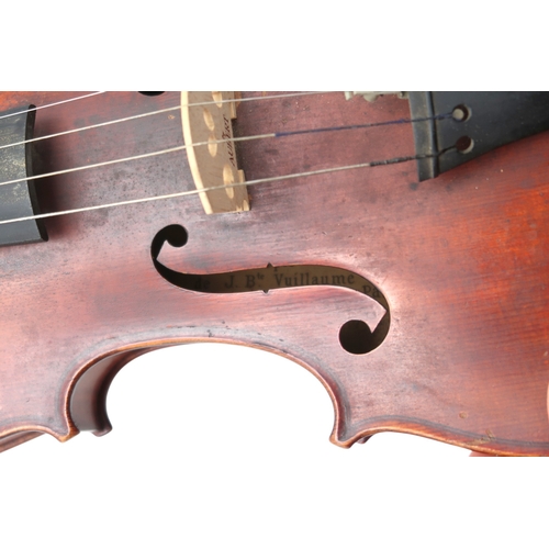 2603 - A VIOLIN OF THE FRENCH SCHOOL, c. 1900Labelled copie de J B Vuillaume rue Croix des petits champs Pa... 