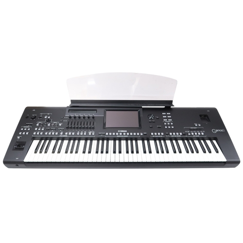 2604 - A YAMAHA GENOS2 76-KEY ARRANGER WORKSTATION KEYBOARD with an instruction manual and CD, and a Yamaha... 